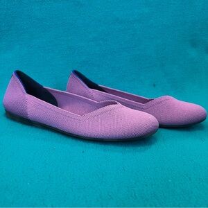 Rothy's Vivid Lavender Flats with Blue Accents Sz 7